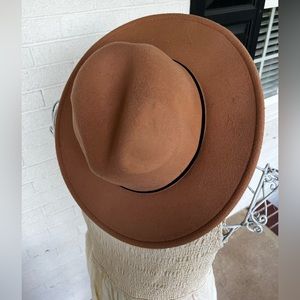 Tan felt hat